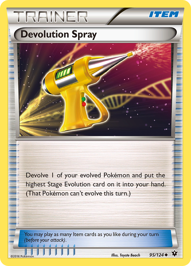 Devolution Spray – Fates Collide 95/124 Pokémon card