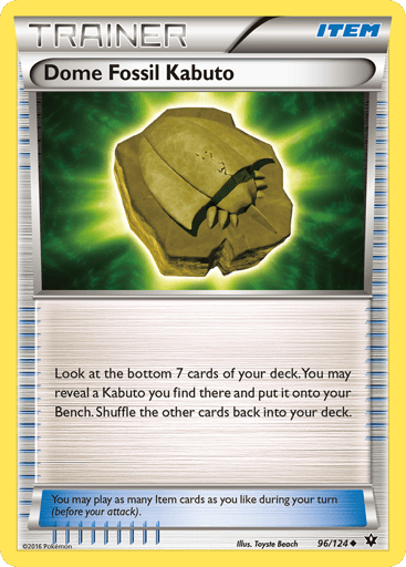 Dome Fossil Kabuto - Fates Collide 96