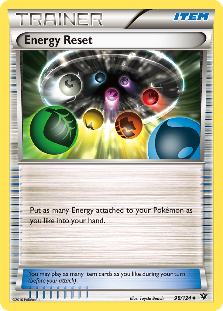 Energy Reset – Fates Collide 98/124 Pokémon card