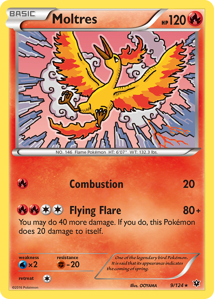 Moltres – Fates Collide 9/124 Pokémon card