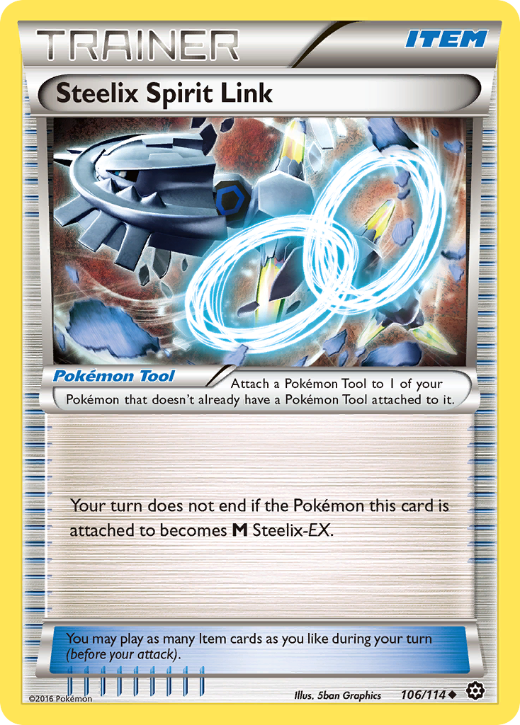 Steelix Spirit Link – Steam Siege 106/114 Pokémon card