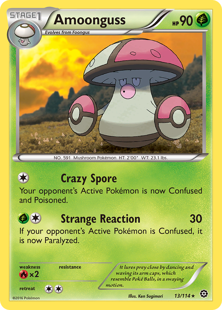Amoonguss – Steam Siege 13/114 Pokémon card