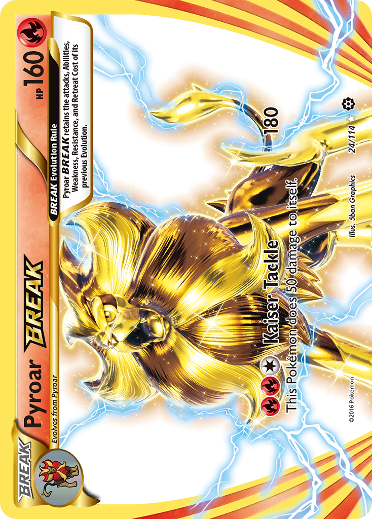 Pyroar BREAK – Steam Siege 24/114 Pokémon card