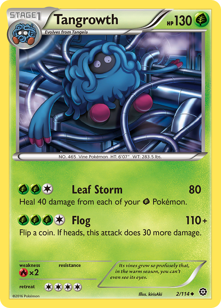 Tangrowth – Steam Siege 2/114 Pokémon card