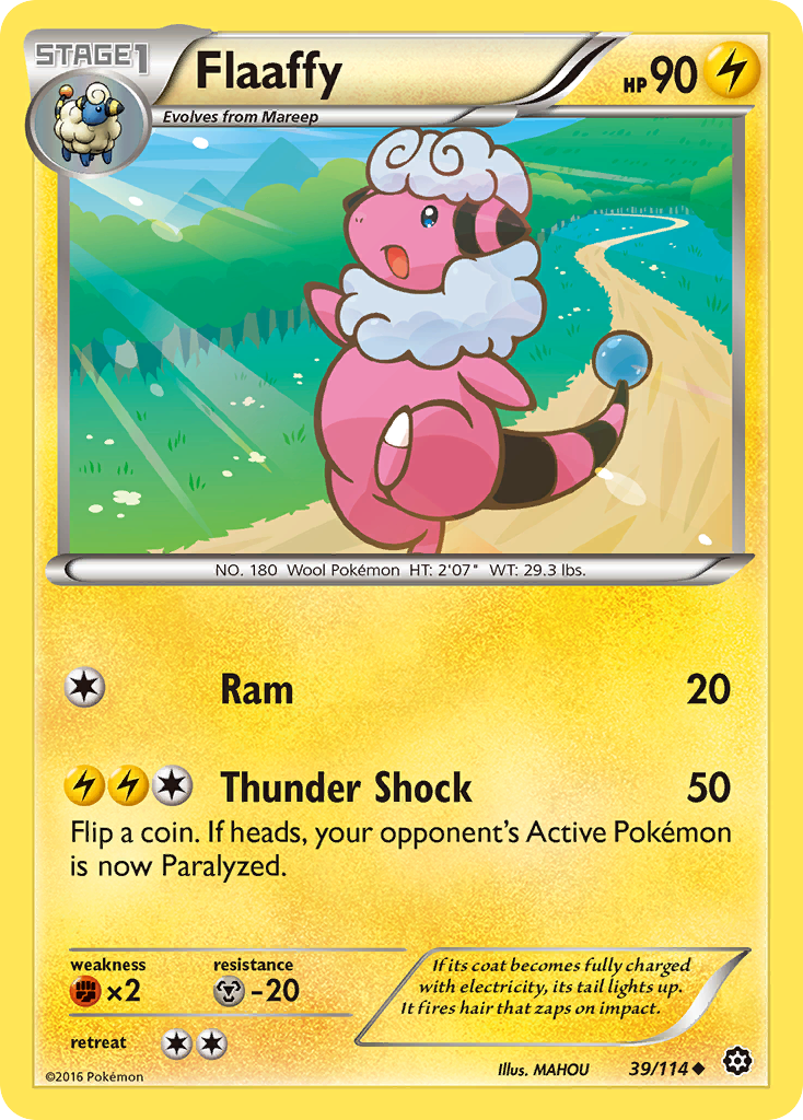 Flaaffy – Steam Siege 39/114 Pokémon card