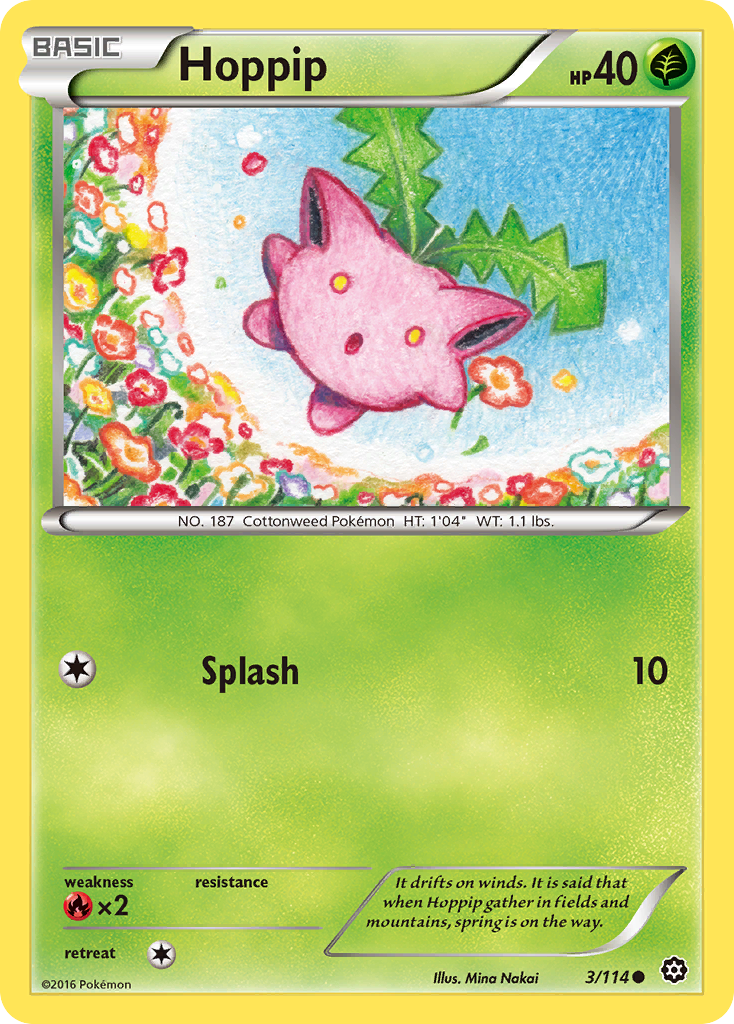 Hoppip – Steam Siege 3/114 Pokémon card