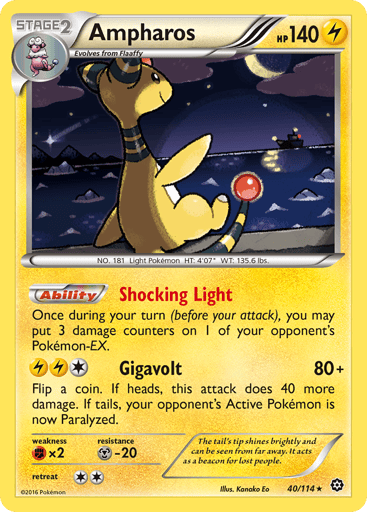 Ampharos - Steam Siege 40