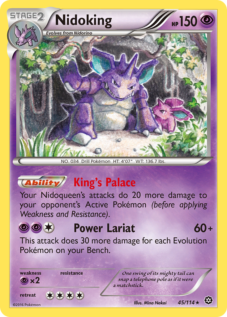 Nidoking – Steam Siege 45/114 Pokémon card