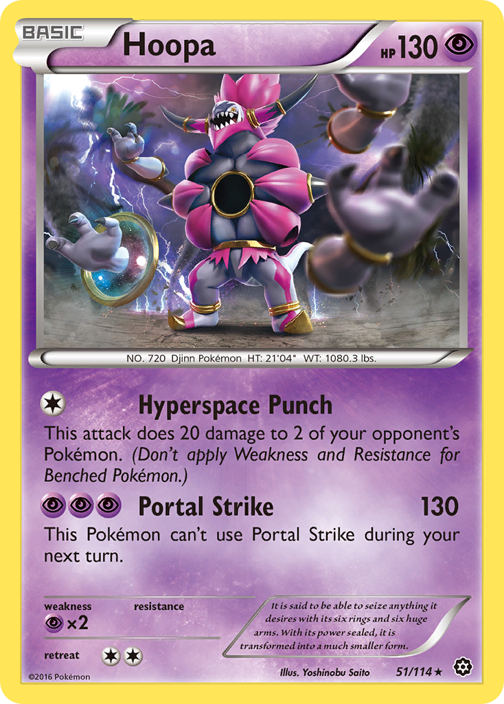 Hoopa – Steam Siege 51/114 Pokémon card
