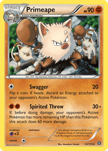 Primeape - Steam Siege 53