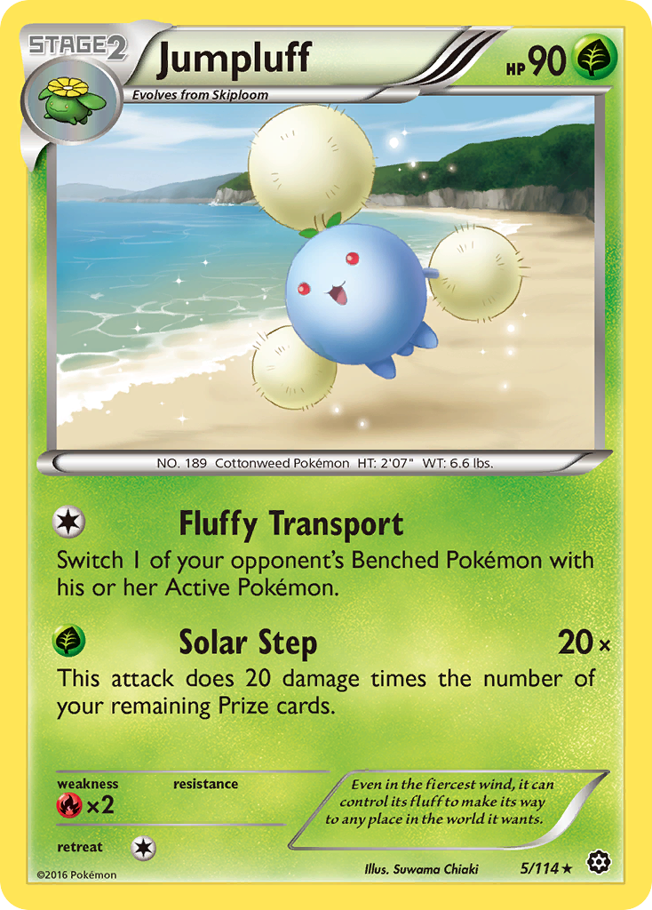 Jumpluff – Steam Siege 5/114 Pokémon card