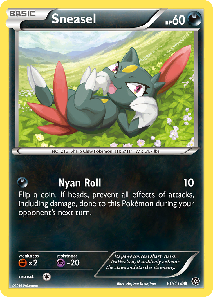 Sneasel – Steam Siege 60/114 Pokémon card
