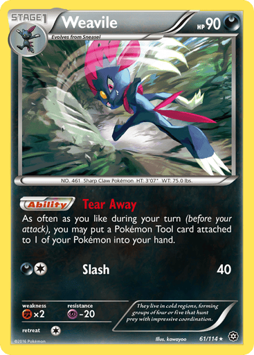 Weavile - Steam Siege 61