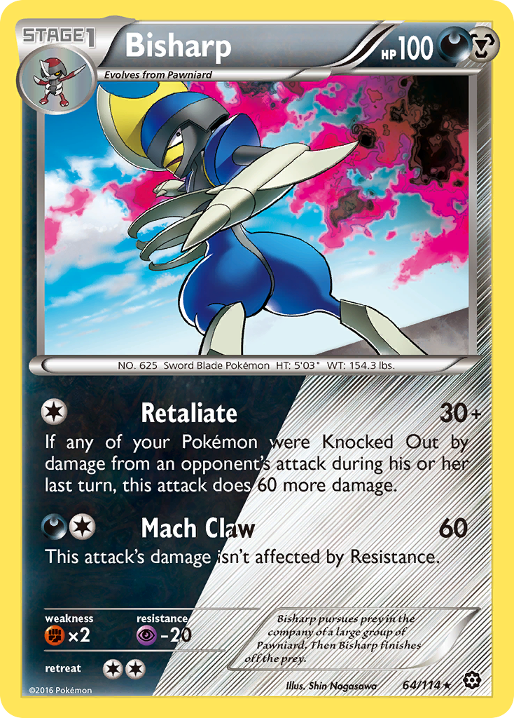 Bisharp – Steam Siege 64/114 Pokémon card