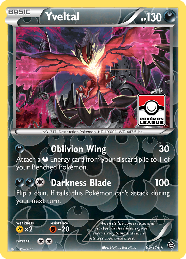 Yveltal – Steam Siege 65/114 Pokémon card