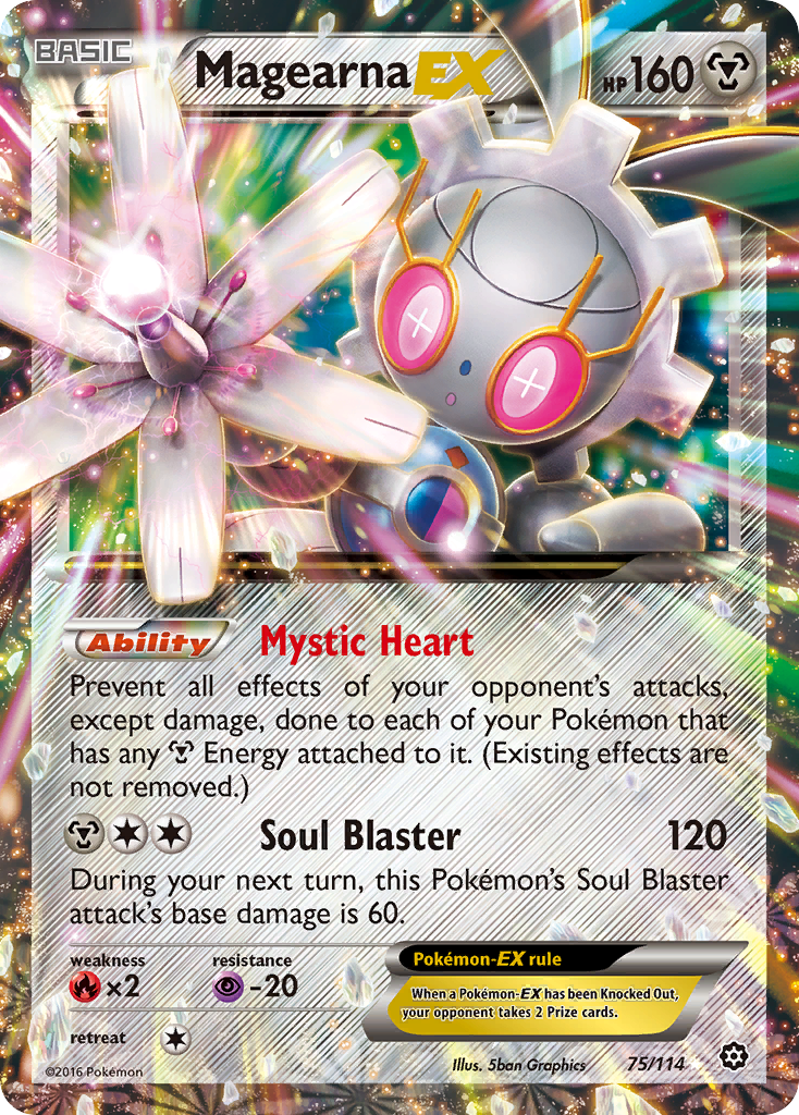Magearna-EX – Steam Siege 75/114 Pokémon card