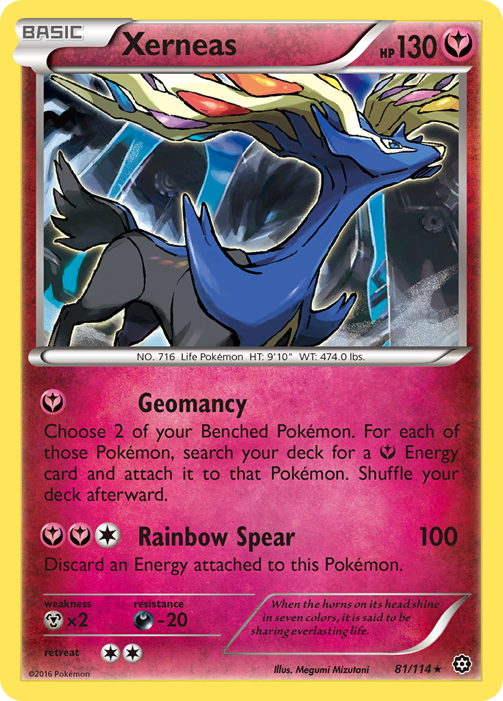 Xerneas – Steam Siege 81/114 Pokémon card