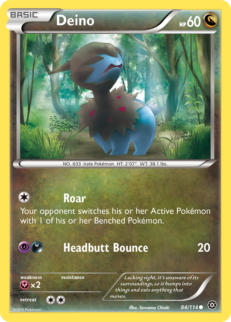 Deino – Steam Siege 84/114 Pokémon card