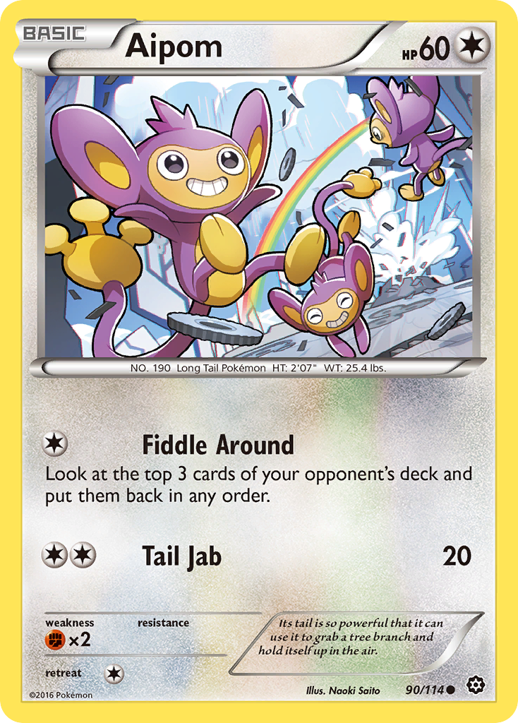 Aipom – Steam Siege 90/114 Pokémon card