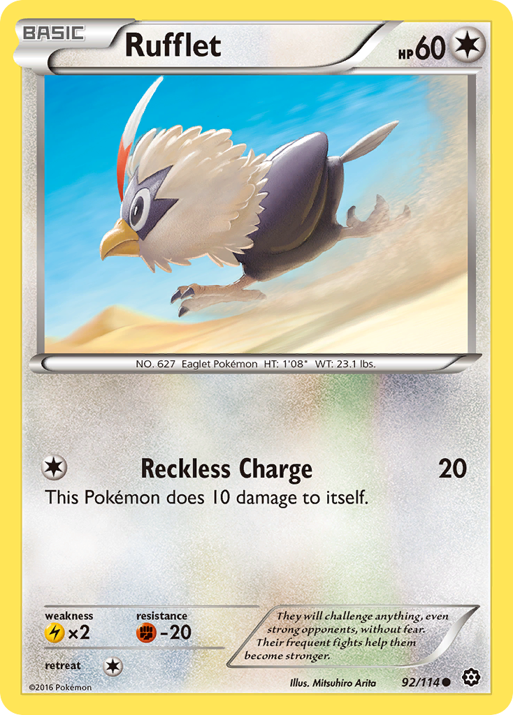 Rufflet – Steam Siege 92/114 Pokémon card