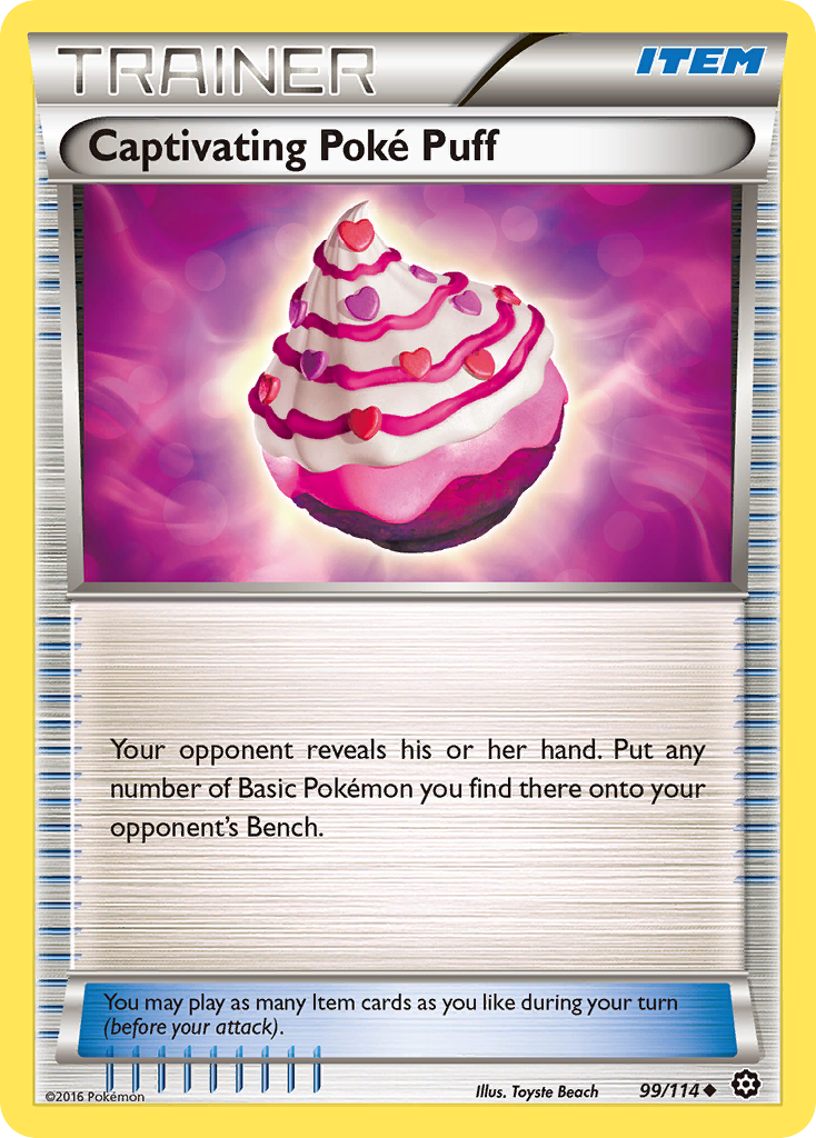Captivating Poké Puff – Steam Siege 99/114 Pokémon card