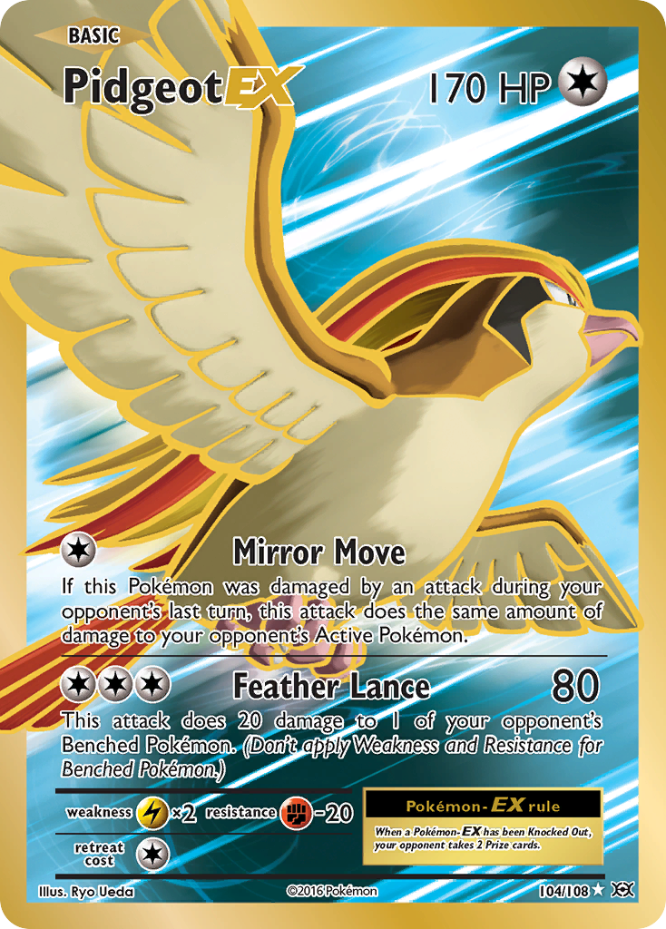 Pidgeot-EX – Evolutions 104/108 Pokémon card