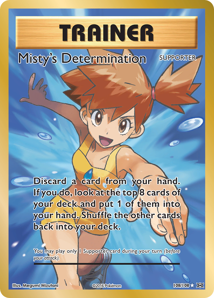 Misty's Determination – Evolutions 108/108 Pokémon card