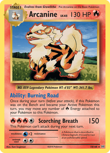 Arcanine - Evolutions 18