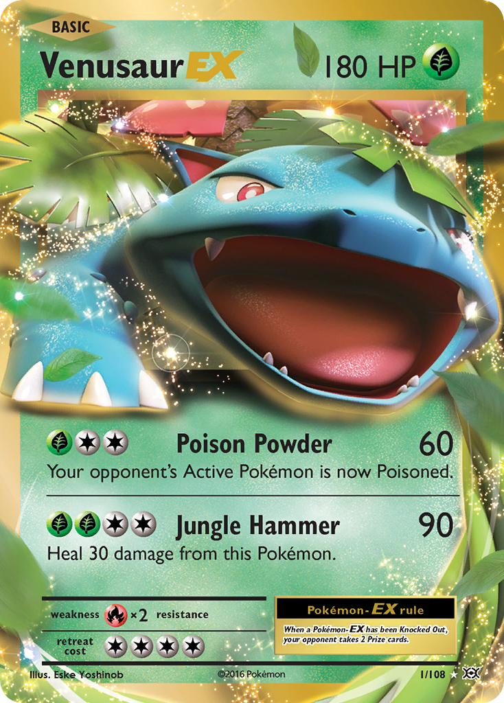 Venusaur-EX – Evolutions 1/108 Pokémon card