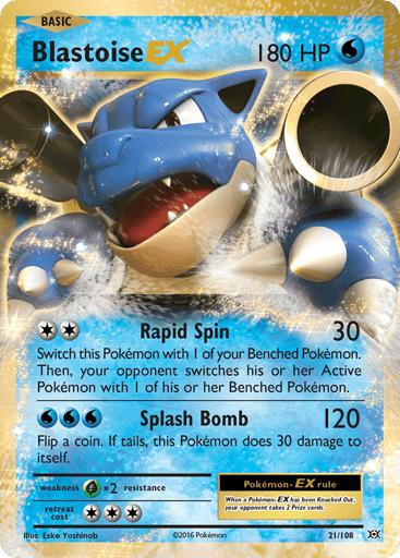 Blastoise-EX - Evolutions 21