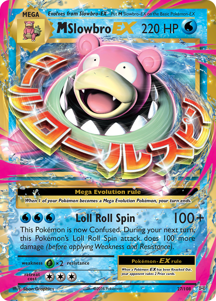 M Slowbro-EX – Evolutions 27/108 Pokémon card
