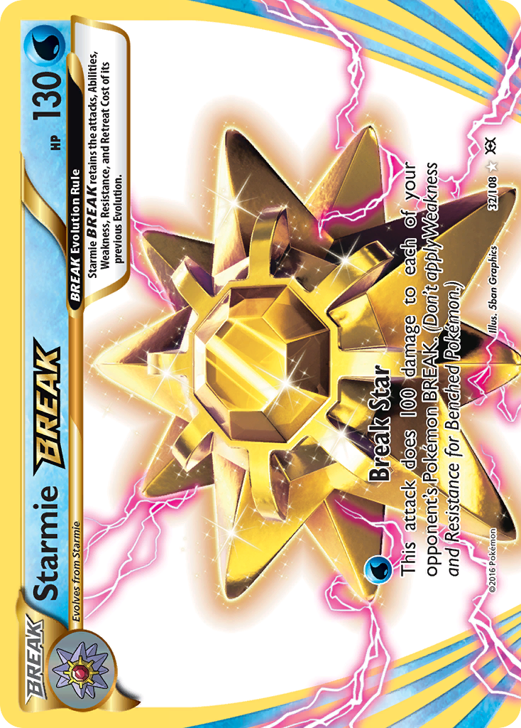 Starmie BREAK – Evolutions 32/108 Pokémon card