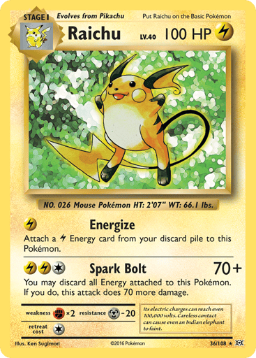 Raichu - Evolutions 36