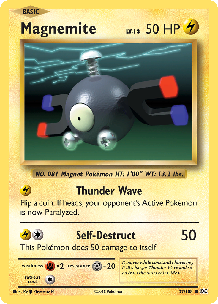 Magnemite – Evolutions 37/108 Pokémon card