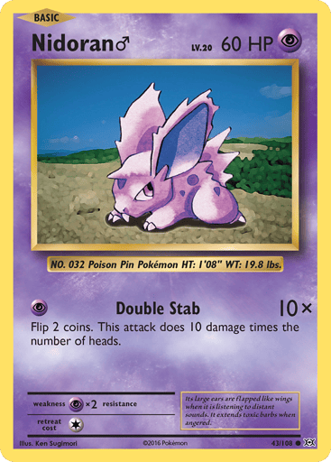 Nidoran ♂ - Evolutions 43