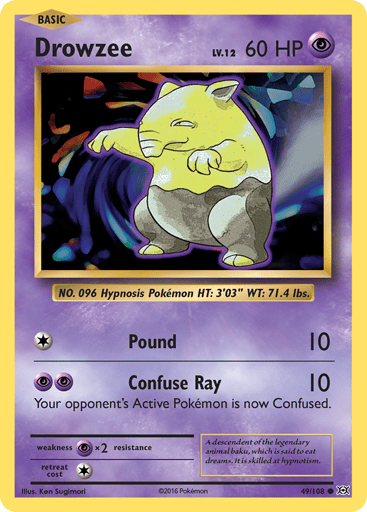Drowzee - Evolutions 49