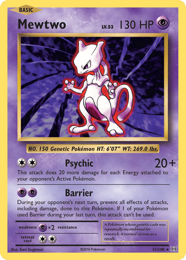Mewtwo - Evolutions 51