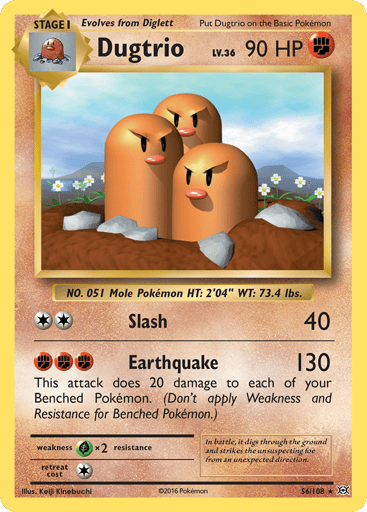 Dugtrio - Evolutions 56