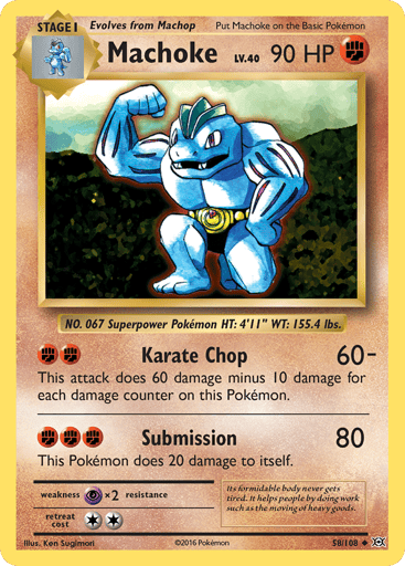 Machoke - Evolutions 58
