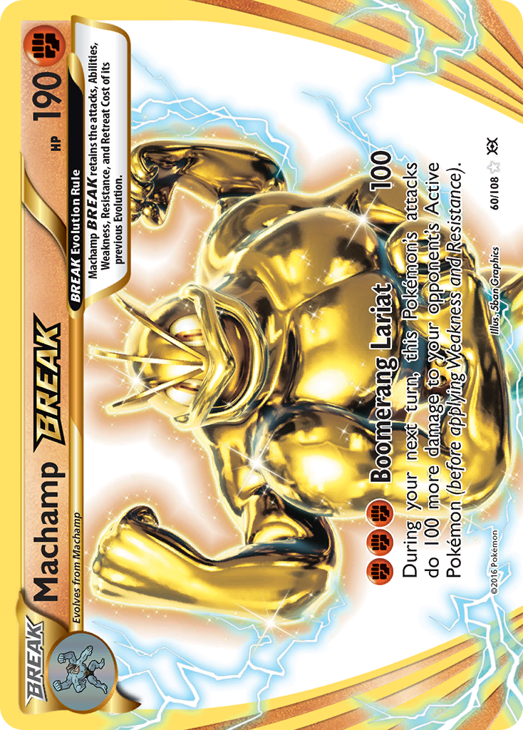 Machamp BREAK – Evolutions 60/108 Pokémon card