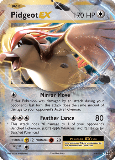 Pidgeot-EX - Evolutions 64