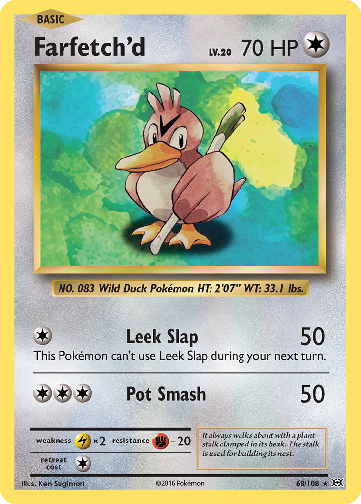 Farfetch'd – Evolutions 68/108 Pokémon card