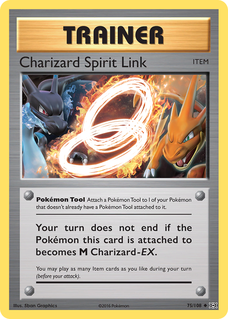 Charizard Spirit Link – Evolutions 75/108 Pokémon card