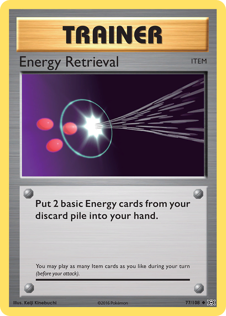 Energy Retrieval – Evolutions 77/108 Pokémon card