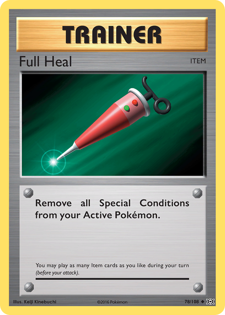 Full Heal – Evolutions 78/108 Pokémon card