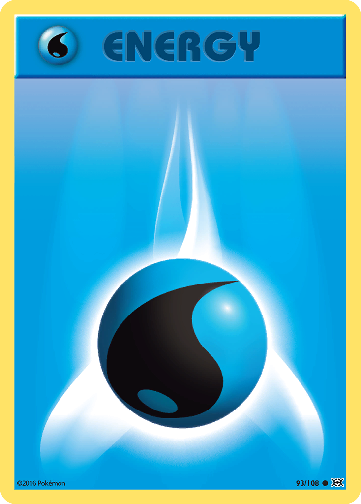 Water Energy – Evolutions 93/108 Pokémon card
