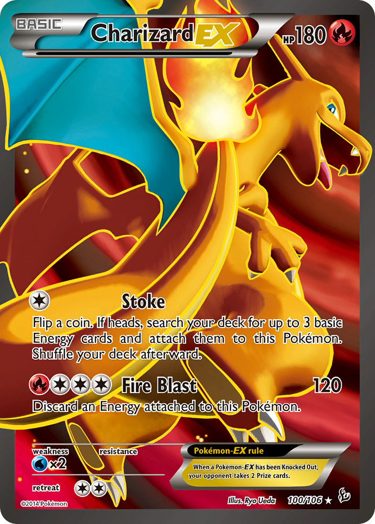 Charizard-EX – Flashfire 100/106 Pokémon card