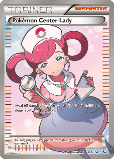 Pokémon Center Lady - Flashfire 105