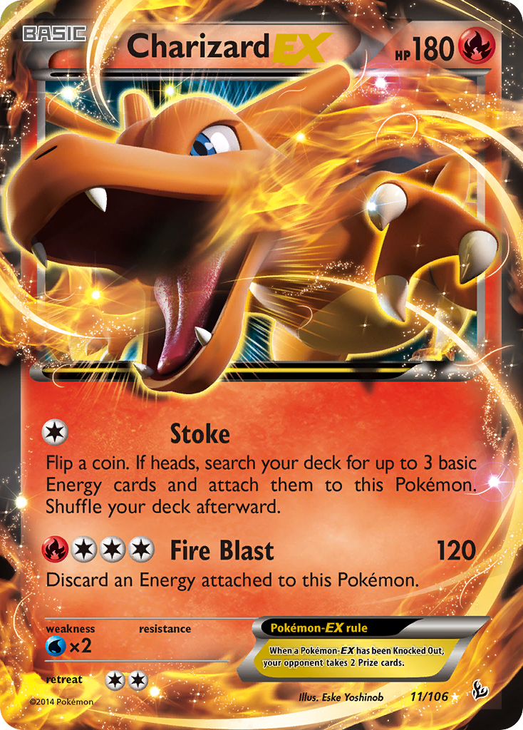 Charizard-EX – Flashfire 11/106 Pokémon card