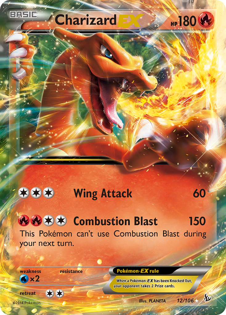 Charizard-EX – Flashfire 12/106 Pokémon card